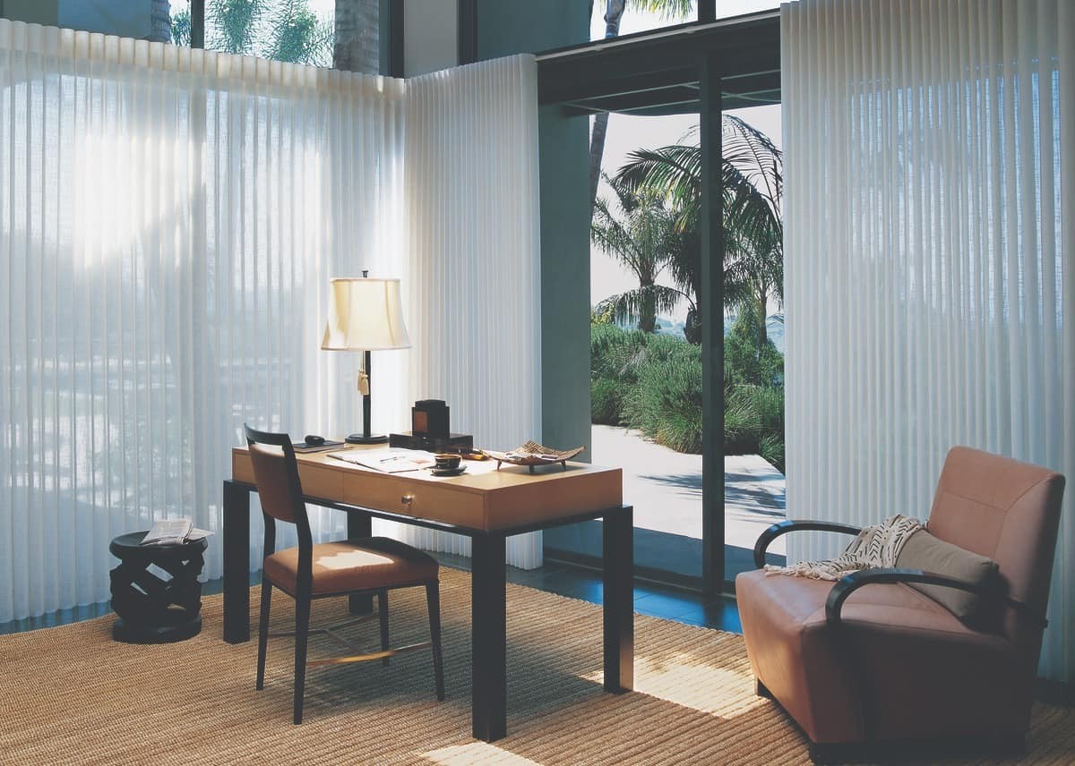 Coverings for Large Windows Light Filtering Panels in Multiple Colors or Patterns near Bloomington, IL