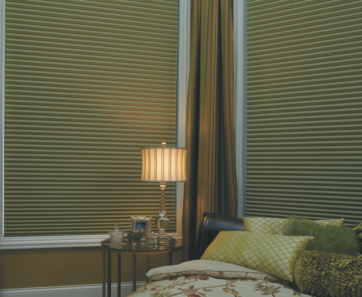 Saving energy all year with window shades, featuring the Duette® collection, near Bloomington, Illinois (IL)